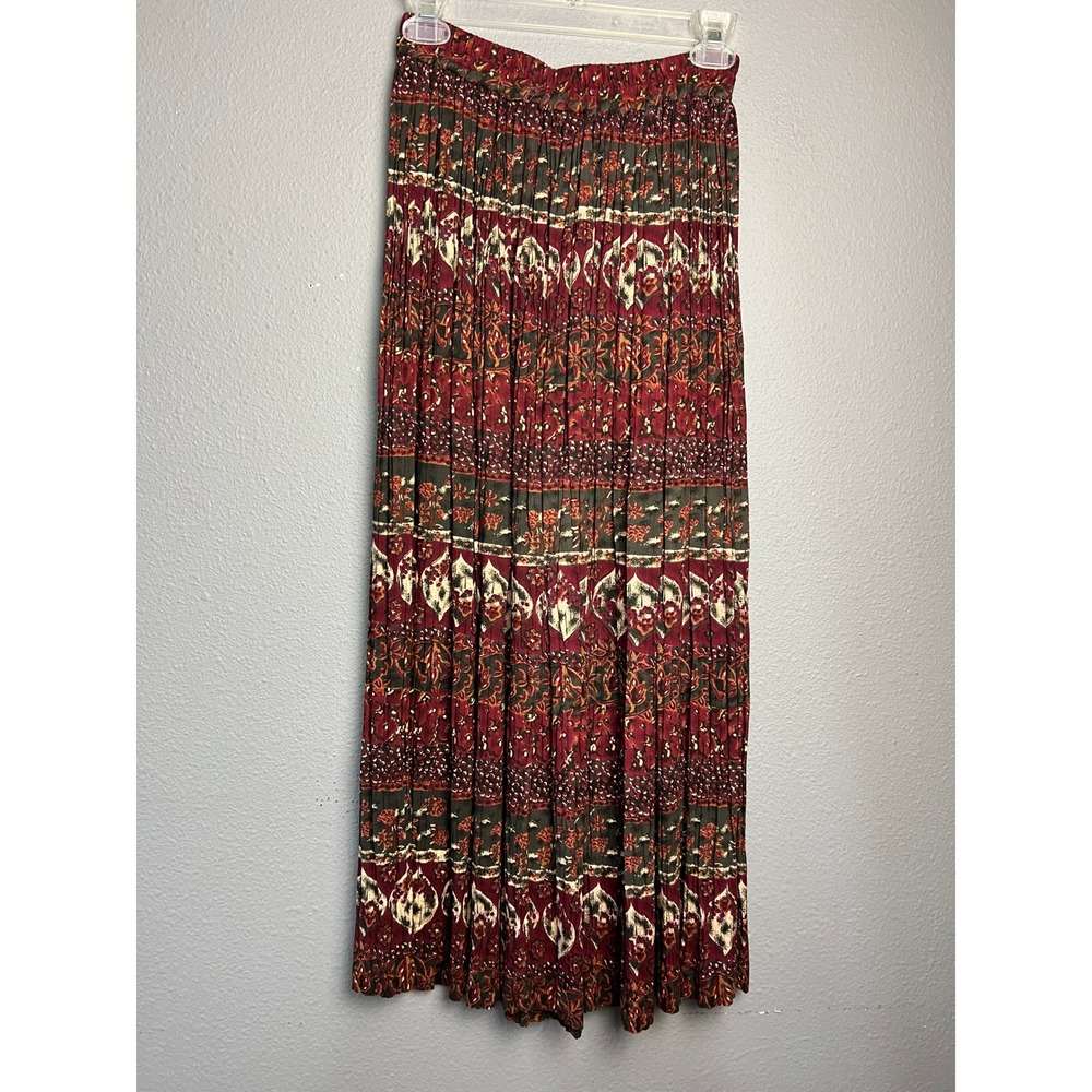 Stonebridge PT SM VTG Broomstick Maxi Skirt Paisley Western Boho Cowgirl Ranch